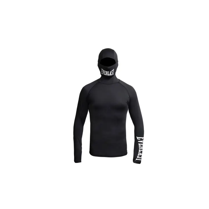 Camiseta Manga Larga Capucha Onyx Black Everlast - 1