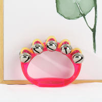 Juego De 10 Campanas De Mano Jingle Rattle Sleigh Campanas De Percusión Musical Instrumento Educativo Translúcidas Para Niños - details 7