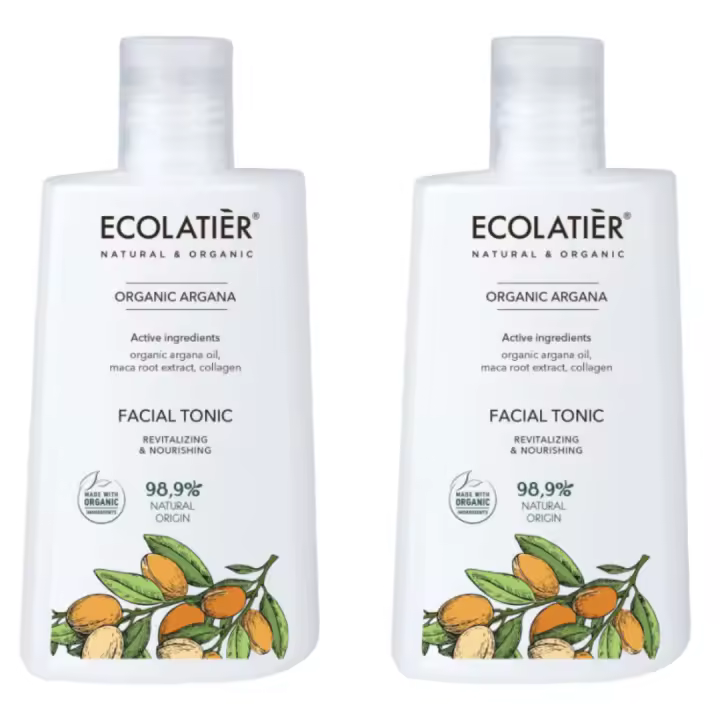 Ecolatier Tónico Facial Revitalizante y Nutritivo con Argán Ecológico – Rejuvenece y Suaviza la Piel con Aceite de Argán, Extracto de Raíz de Maca y Colágeno. Fórmula con 98% Ingredientes de Origen Natural, Cosmética Natural de Laboncler - 1