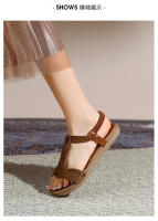 Nuevos zapatos de playa de alta gama de verano, ligeros, de lujo, a la moda, con diamantes de imitación, zapatos casuales para mujer, sandalias planas con banda elástica y punta con clip - details 16