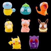 Colección De Figuras De Pokemon Pikachu Bulbasaur Charmander Squirtle Juguetes De Modelo Lindos Y Estúpidos Para Fans - details 23