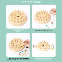 Juego De Ajedrez De Madera Con Tablero De Memoria Colores Juguete Educativo Para Niños Entrenamiento - details 3
