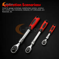 Llave De Eje Extensible Telescopio 72 Dientes 1/4" 3/8" 1/2" Pulgada Llave De Eje Con Mango Herramienta De Llave De Rosca Multifuncional De Acero Cromo Vanadio Aideepen - details 2