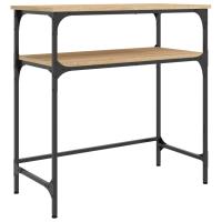 Vidaxl Mesa Consola Madera de Ingeniería 75x35,5x75 Cm Negro - details 2