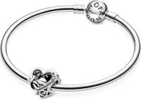 PANDORA Dijes con forma de corazón y símbolo de infinito con inscripción Love You Mum - details 3