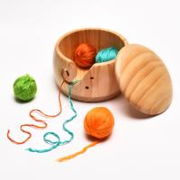Bolsa De Almacenamiento Para Tejido En Madera Y Lana Organizador De Herramientas De Tejer Y Crochet Cesta De Almacenamiento Para Mujeres - details 12