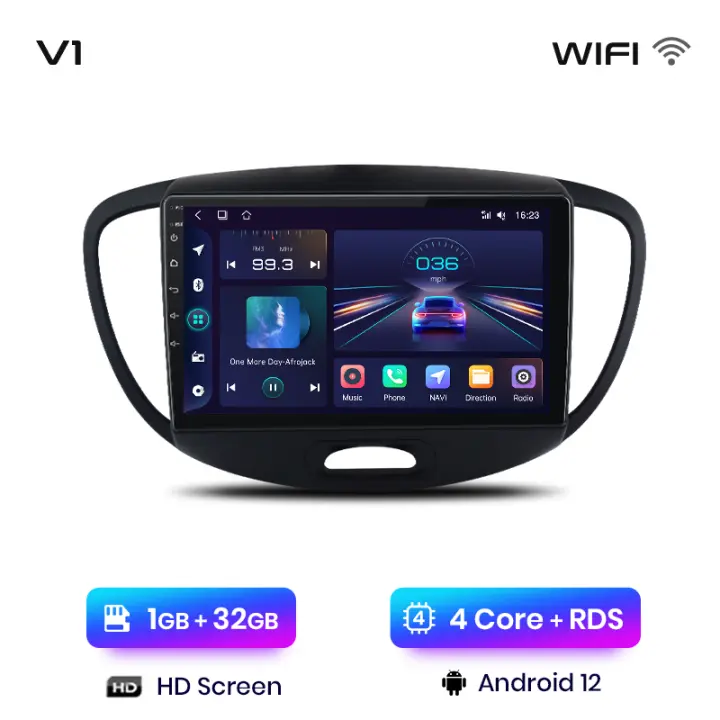 Junsun Radio coche para Hyundai Grand i10 2008 2009 2010 2011 2012 inalambrico CarPlay Android Auto sistemas inteligentes de coche reproductor multimedia para auto No 2 din 2din DVD - 1
