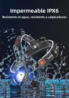 Linterna Frontal LED Potente 200000LM Torcha De Pesca Con Luz De Advertencia Lámpara De Cabeza De Longitud De Rayo Para Aventuras Al Aire Libre - details 14
