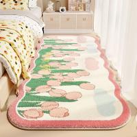 Alfombra De Area De Peluche Con Diseño De Flor Para Sala De Estar Y Dormitorio Antideslizante Alfombrilla De Puerta Ultra Suave Lavable Absorbente Alfombra De Baño Alfombrilla De Piso - details 1