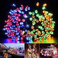 Luces LED Solares Para Jardín Y Fiesta Navideña Cadena De Luces De Hadas Impermeables 8 Modos 12M Decoración De Año Nuevo - details 7