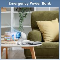 Mini ventilador portátil de mano, ventilador de turbina de viento potente plegable, batería de 3600mah y velocidad de 50000rpm, ventilador personal recargable usb, velocidad de 5 marchas, pantalla digital, adecuado para acampar al aire libre para hombres - details 4