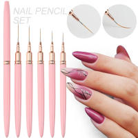 LULAA Set De Pinceles Para Arte De Uñas Con Línea Fina Para Dibujar Punk Y Detalles Longitud De Línea Larga Para Manicura Y Uñas Gel - details 0
