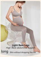 Leggings De Yoga Para Embarazadas Cintura Alta Soporte Para Bello Pierna Delgada Mallas De Maternidad Confort Transpirables Para Todas Las Estaciones - details 1