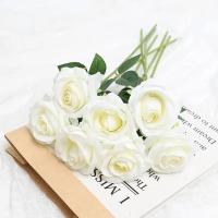 5/10Pcs Bouquet De Flores Artificiales De Rosa Para Decoración De Hogar Boda Centro De Mesa Arreglo Floral Jardín Estilo Seda - details 13