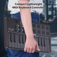 Teclado MIDI Controlador 25 Teclas Recargable Machine Maker De Pads De Toque RGB Con Engranajes Asignables Y Botones RGB Para Electrónica De Música - details 5