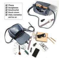 Bolso Bandolera Grande para Mujer con Correa Ajustable y Extraíble (Azul) - details 2