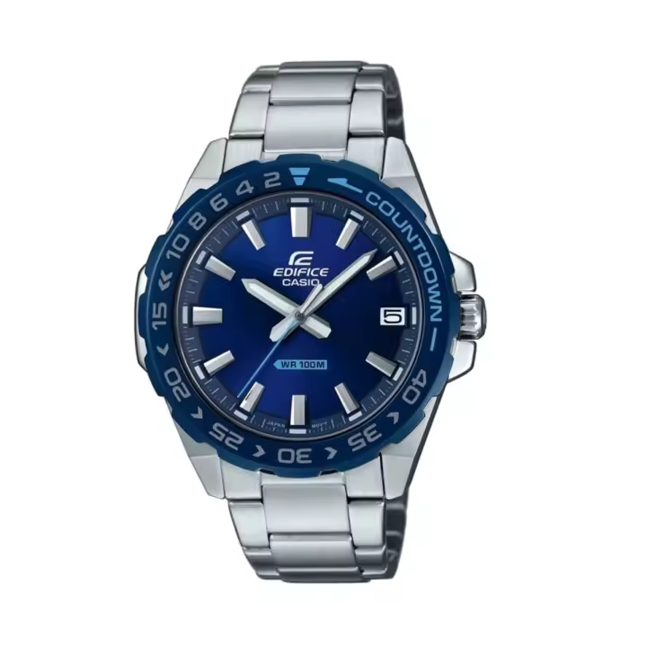 Reloj Casio Edifice hombre EFV-120DB-2AVUEF Classic Collection acero inoxidable azul plateado - 1