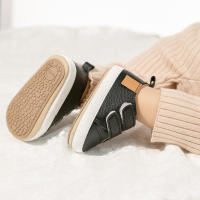 Zapatos Para Bebés Recién Nacidos Antideslizantes Niños Y Niñas Casual Moda Zapatos De Bajo Talón Suave Funda De Goma Cierre De Encaje - details 7