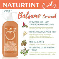 Naturtint Bálsamo Co-Wash | Rizos definidos | Limpia, Acondiciona y Desenreda, Volumen y Brillo, Controla el Encrespamiento, Cabello Nutrido y Definido, Activador de Rizos, Apto para el Método Curly, 98,6% Ingredientes Naturales, 330ml - details 3
