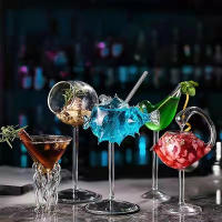 Vaso De Cóctel Creativo En Forma De Pescado Espino Y Garrafa De Vino Uso En Barra KTV Noche Baja Y Fiesta Copo De Nieve Para Bebida Y Jugo - details 0