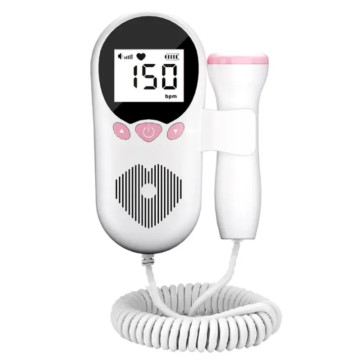 De Ritmo Cardíaco Fetal Ultrasonido 3,0 MHz Detector De Latidos Del Bebe Para Embarazadas De Monitoreo Doppler Device - 1
