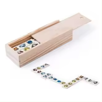 DOMINÓ ANIMALITOS EN ESTUCHE DE MADERA Raíz Recuerdos Comunion Inicio  DOMINÓ ANIMALITOS EN ESTUCHE DE MADERA  Regalo Regalos - 1