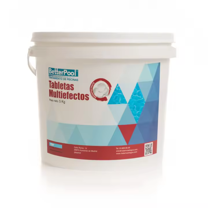 Pastillas de Multiefectos para piscina BetterPool. BETTERPOOL TRATAMIENTO DE PISCINAS - 1