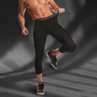 Pantalones Deportivos Con Protección 3/4 Tallas Para Hombres Leggings De Compresión Con Protetor De Rodilla Para Baloncesto Y Correr - details 9