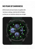 Reloj De Pulsera Deportivo Para Hombre NAVIFORCE Original Multifuncional Cuarzo Correa De Cuero Genuino Resistente Al Agua 3ATM Moda Reloj De Pulsera - details 9