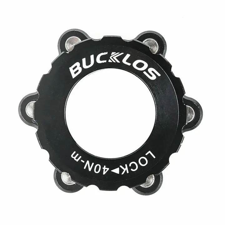 Adaptador De Bloque Central BUCKLOS Para Bicicleta De Montaña Cubierta De Anillo De Bloqueado 6-Arco Convertidor De Freno a Disco Adaptador De Rotor - 1