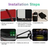 Luz De Seguridad Para Patinete LED Impermeable En Varias Colores Para Xiaomi M365 1s pro Pro2 MI3 Patinete Eléctrico Con Bandeja De Iluminación Flashlight - details 4