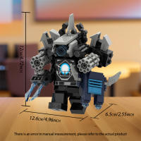Bloques De Construcción Skibidi Toilet Men Vs Monitor Super Titan TV Sonido Para Niños Regalo De Cumpleaños Juguete Educativo - details 1
