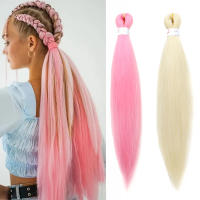 Extensiones De Cabello Sintético WIGSIN 20 Pulgadas Pre Estiradas Yaki Para Mujeres Enresalte De Cabello Ez Box Braiding - details 5
