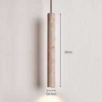 Lámpara Colgante De Piedra Amarilla Estilo Japonés Wabi-Sabi Para Dormitorio Y Restaurante Luz Creativa Retro Nórdica Instalación Por Cable - details 1