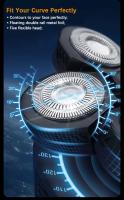 Afeitadora Eléctrica 5 En 1 Para Hombres Cabeza Lisa Cortador De Pelo Nariz Trimmer Hoja Bicolor Flotante Cuchilla Recargable Razor - details 4