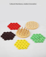 Bloques De Construcción De Hamburguesa Montessori Juguete Educativo Temprano De Madera Para Reconocimiento De Colores Y Juego De Alineación Geométrico Para Niños De 4 a 12 Años - details 2