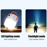 Bulbo Solar LED Recargable USB Para Camping Con 5 Modos De Iluminación Lámpara De Emergencia Exterior Colgante Para Tienda - details 3