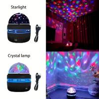 Lámpara De Proyector USB Con Bola Mágica Colorida Y Cielo Estrellado Luz Nocturna LED Decoración Para Habitación Regalo Para Niños - details 0