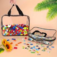 4pcs Bolsas De Almacenamiento Para Juguetes Grandes Bolsa De Viaje Impermeable Con Cierre De Cremallera Y Transparente Para Bloques De Construcción Y Rompecabezas - details 3
