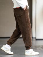 Nuevos Pantalones De Corduroy Para Hombre Otoño Invierno Estilo Callejero Holgado Casuales Pantalones De Jogger Talla plus Hasta 8XL - details 15