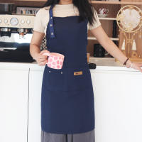 Bib Apron Ajustable De Moda Para Cocina Con Bolsillos Impermeable Y Antiaceite Para Chef De Restaurante Trabajo En La Cocina Uniforme De Barbero Para Hombres Y Mujeres - details 18