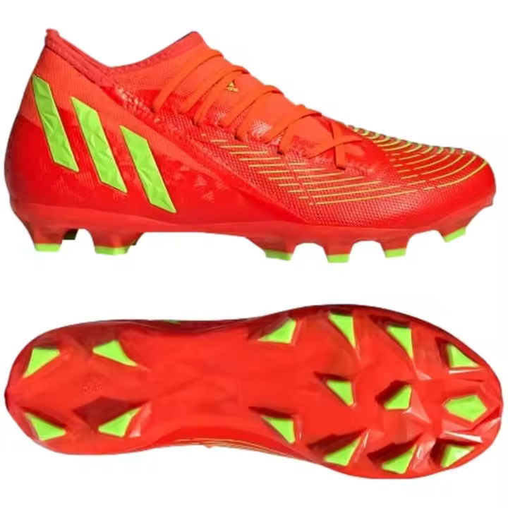 Botas de Futbol Adidas Predator Edge.3 Mg para hombre en color naranja - 1