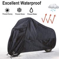 Cubierta De Motocicleta Impermeable 190T Protección Contra La Paja Y El Polvo Cubierta De Motorbike Resistente Al Desgaste Para Exterior - details 1