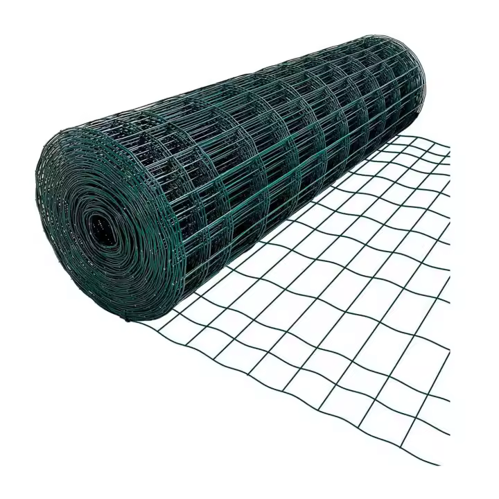Tradineur - Rollo de malla metálica plastificada, huecos cuadrados de 12,5 x 12,5 mm, valla, cierre de alambre, cercar jardín, gallinero, finca, alta resistencia (Verde - 1 x 10 m) - 1