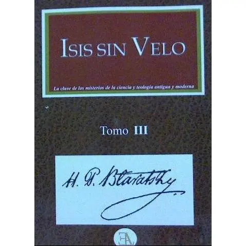 Libro ISIS SIN VELO TOMO 3 Editorial ELA - 1