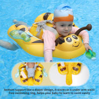 Nueva Actualización De La Flota Infantil De Sumbobo: Anillo Flotador Inflable Para Bebés Con Asiento Malla Seguro Y Suave En Color Amarillo Con Diseño De Abeja Juguete Divertido Para El Verano - details 1