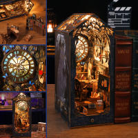 Kit De Nook De Libros DIY Con Luz 3D Puzzle De Madera Miniatura De Casa De Muñecas Decoración De Estante Inserto Modelo De Casa De Muñecas - details 3