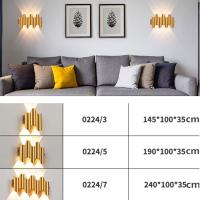 Lámpara De Pared LED De Aluminio IP65 Impermeable Para Iluminación De Jardín Exterior Decorativa Y Interior En Dormitorio Y Sala De Estar Adecuada Para Escaleras Voltaje AC85-265V - details 0
