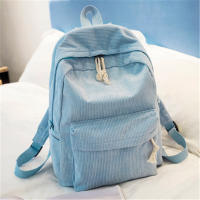 Mochila De Corduroy Personalizada Para Mujer Estilo Clásico Campus Antirrobo Con Mangueras Suaves Bolsa De Escuela Para Adolescentes Unisex - details 8