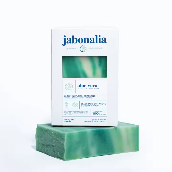 Jabón Natural Aloe Vera 100g - Cuida tu piel naturalmente - Jabonalia - 1